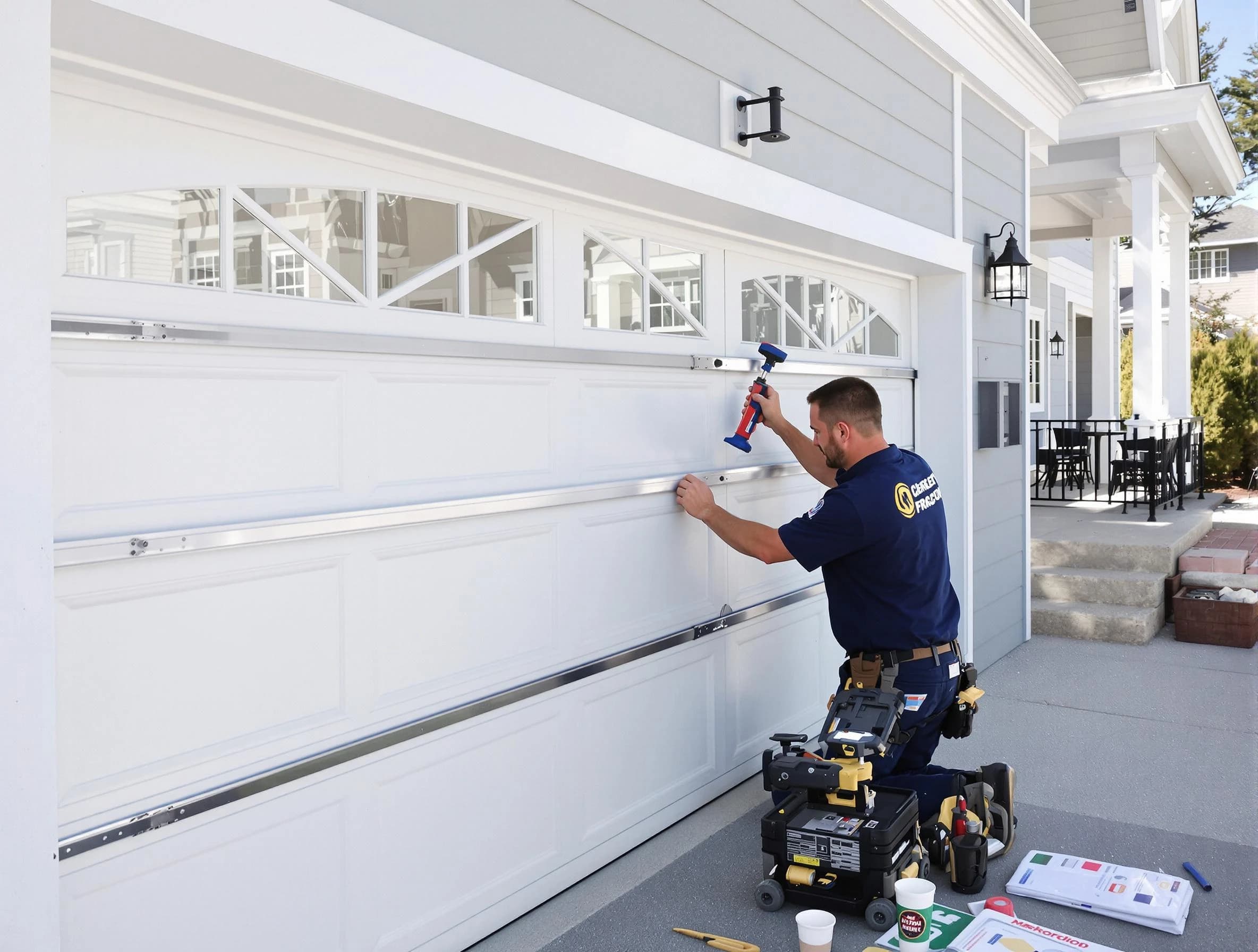 Professional garage door installation by McLoud Garage Door Repair in McLoud