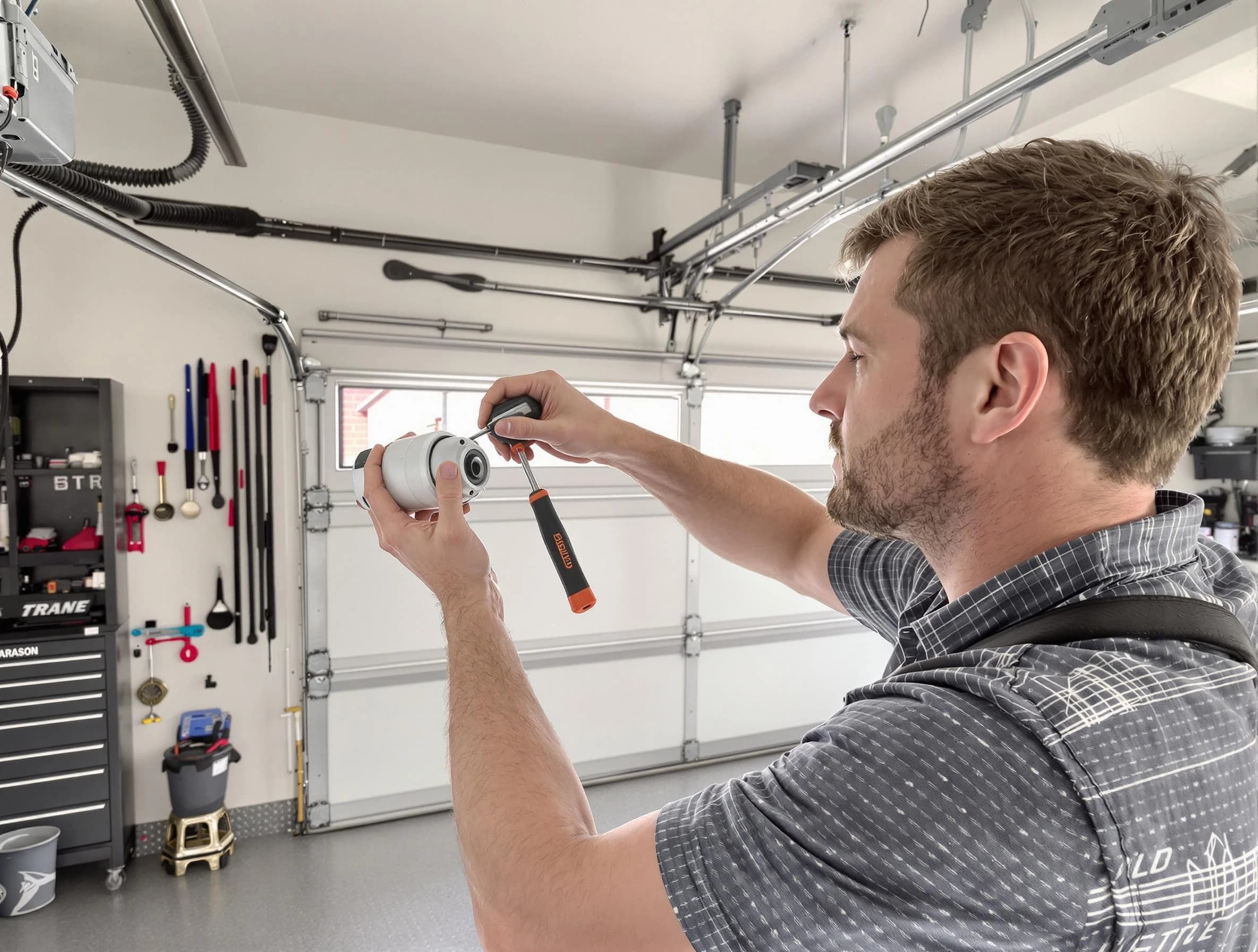 Garage door opener repair service by McLoud Garage Door Repair in McLoud