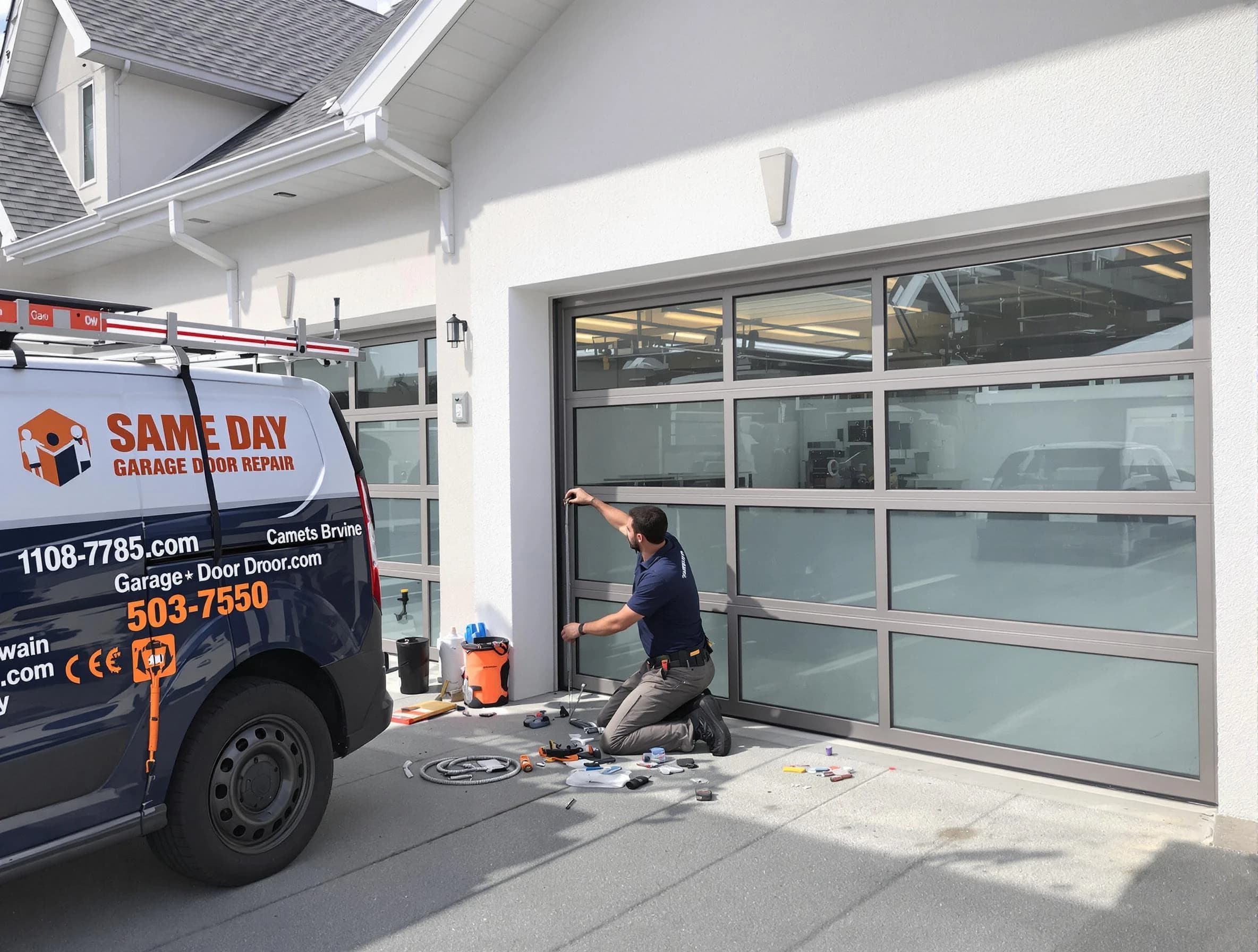 Same-day garage door repair service by McLoud Garage Door Repair in McLoud