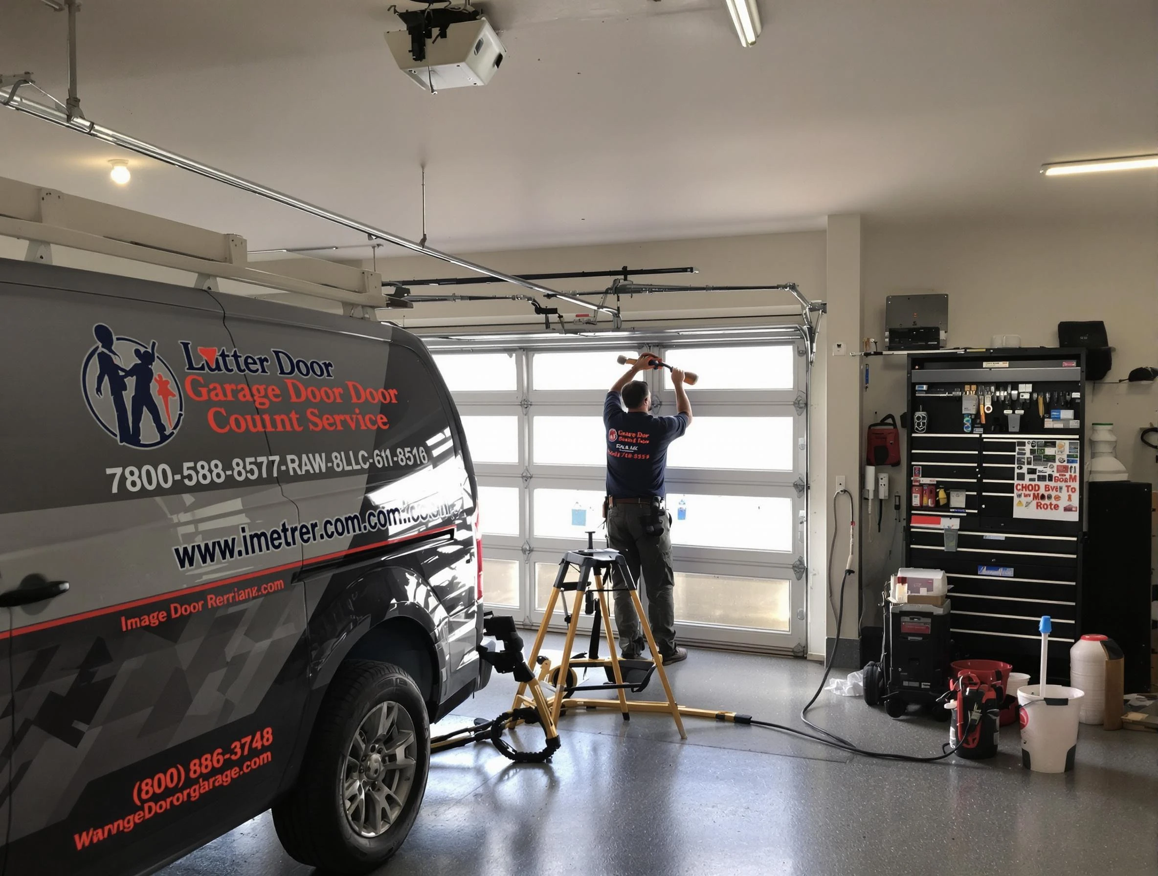 McLoud Garage Door Repair team performing same-day garage door repair in McLoud