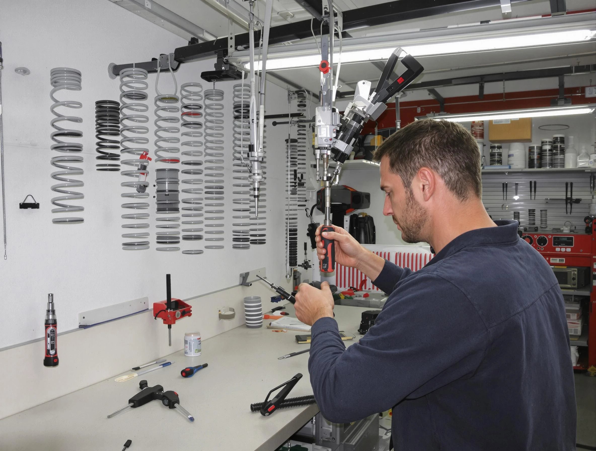 McLoud Garage Door Repair safety certified technician performing precision spring replacement in McLoud